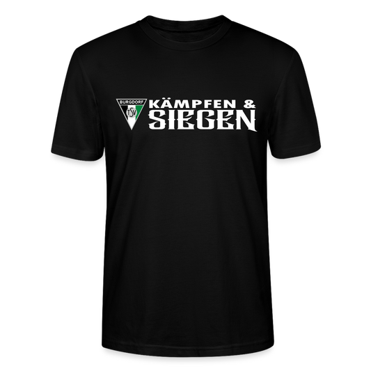 TSV Burgdorf Kämpfen & Siegen Unisex Bio T-Shirt - Schwarz