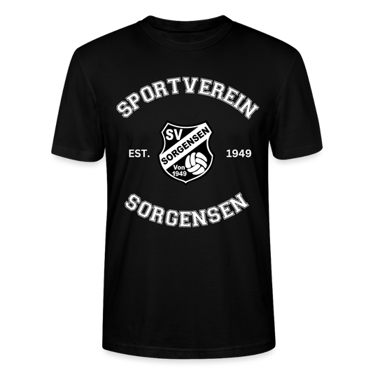 SV Sorgensen unisex Bio-T-Shirt bw flex - Schwarz