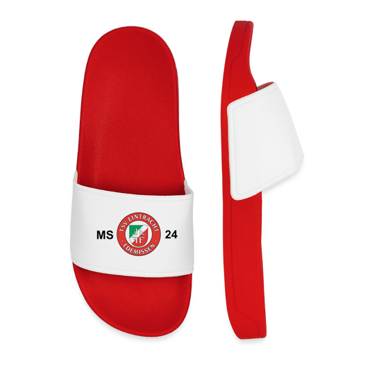 Edemissen Personalisierte Badelatschen mit Initialen + Trikotnummer - Rot