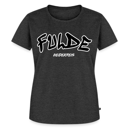 Fulde Heidekreis Frauen Premium T-Shirt flex - Anthrazit meliert