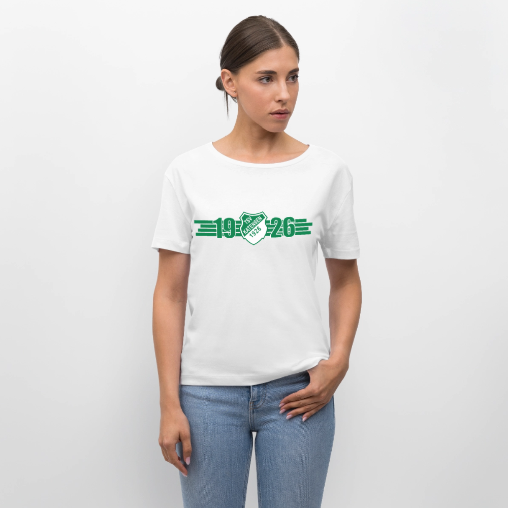 TSV Katensen Relaxed Rundhals Frauen Bio-T-Shirt "1926" - Weiß