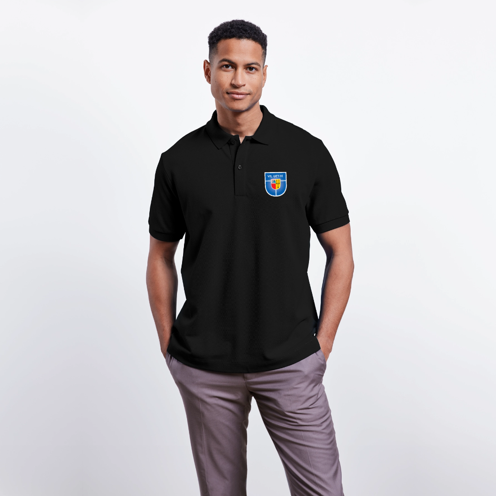 VfL Uetze Unisex Bio-Poloshirt - Schwarz