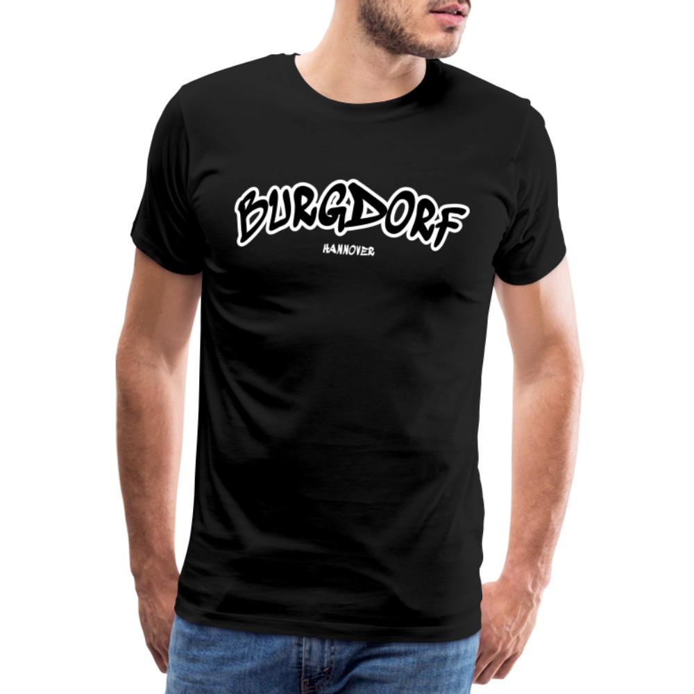 Burgdorf Hannover Premium T-Shirt Flexdruck - Schwarz