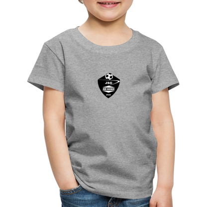 JSG Aue Kicker Kinder Premium T-Shirt weiß - Grau meliert