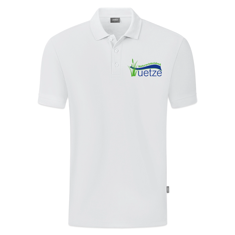 Naturbad Uetze JAKO Herren Bio-Poloshirt - Weiß
