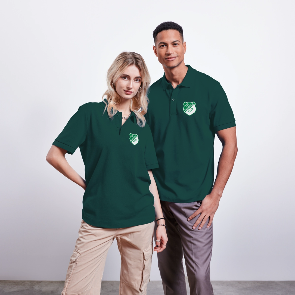 TSV Katensen Unisex Bio-Poloshirt - Glasiertes Grün