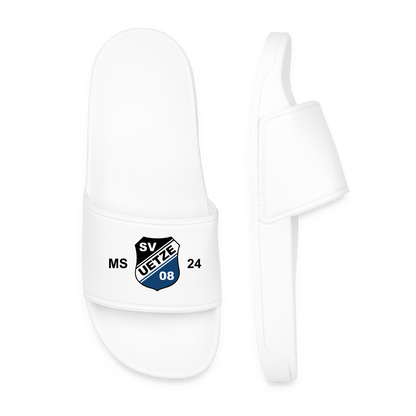 Personalisierte Badelatschen mit Initialen + Trikotnummer - Weiß