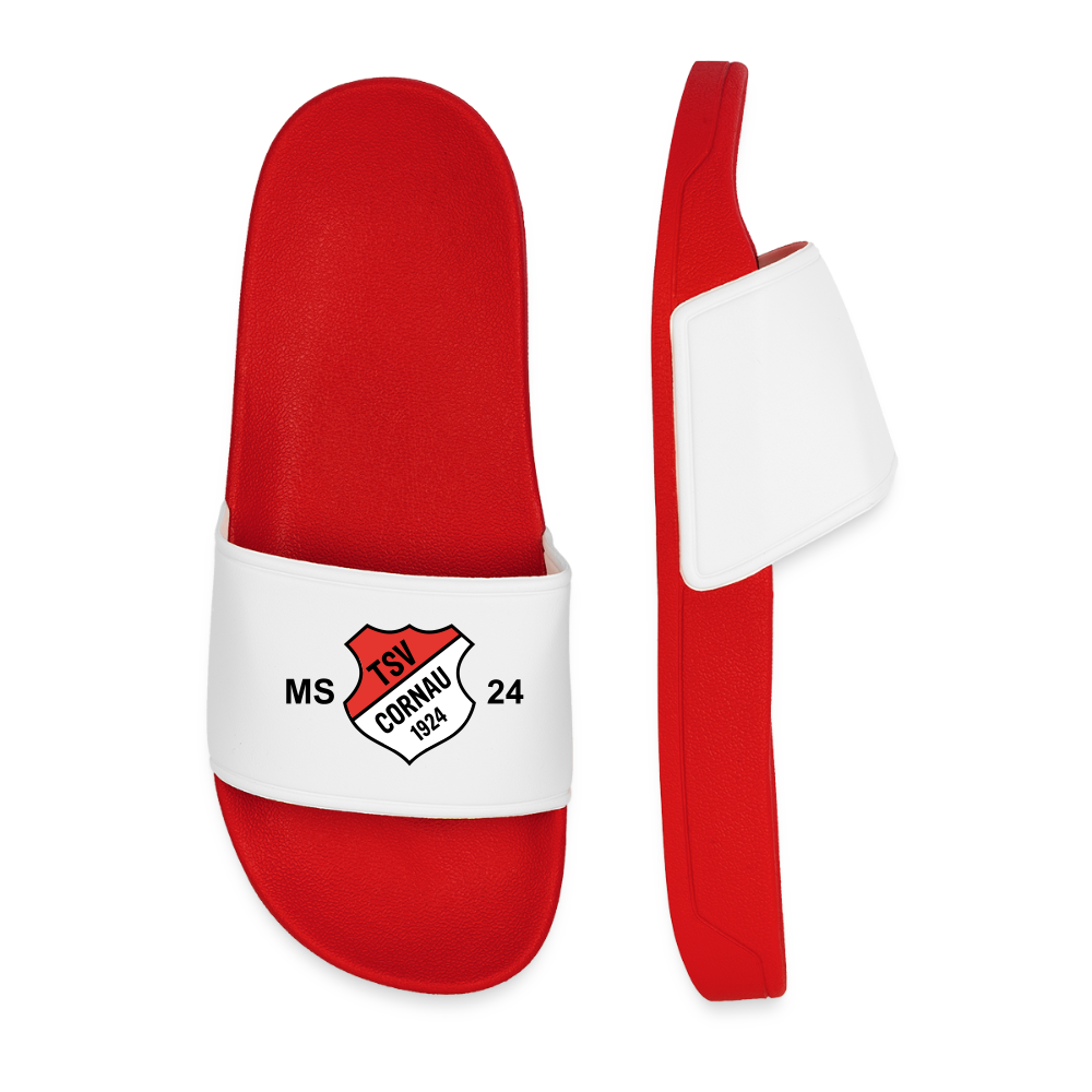 Cornau Personalisierte Badelatschen mit Initialen + Trikotnummer - Rot