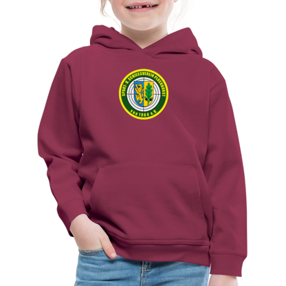 SSV Plockhorst Logo Kinder Premium Hoodie - Bordeaux