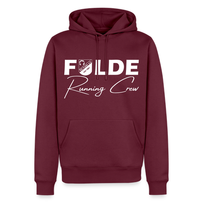 Fulde Running Crew 2.0 unisex Premium Hoodie flex - Burgunderrot