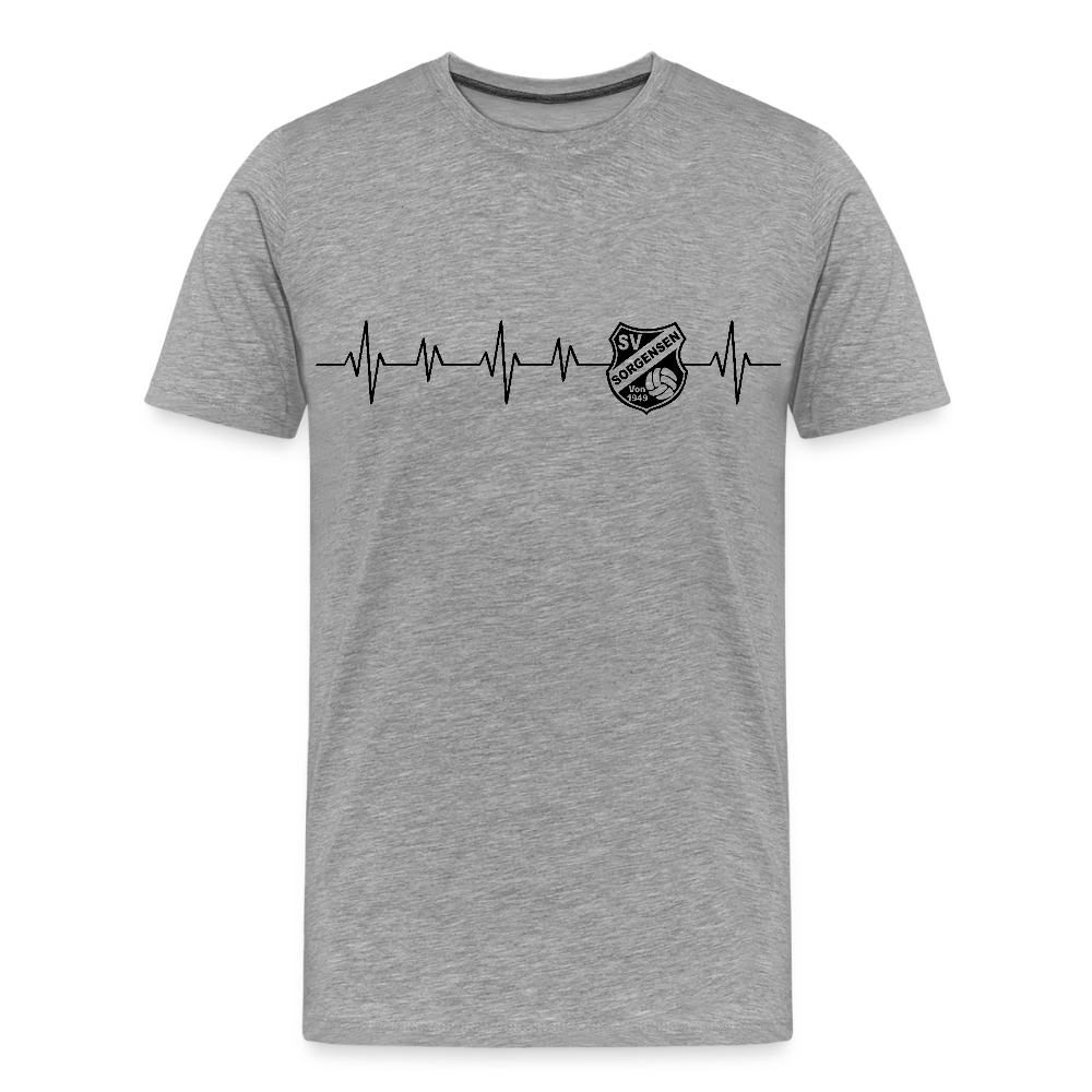 SV Sorgensen Premium T-Shirt heartbeat - Grau meliert