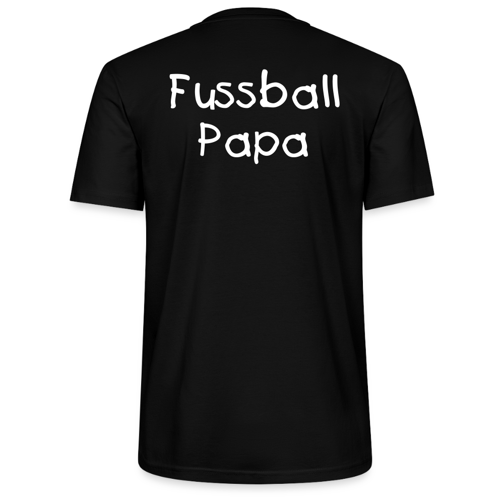 Fussball Papa - Wir sind ein TEAM Fulde Unisex Bio-T-Shirt - Schwarz
