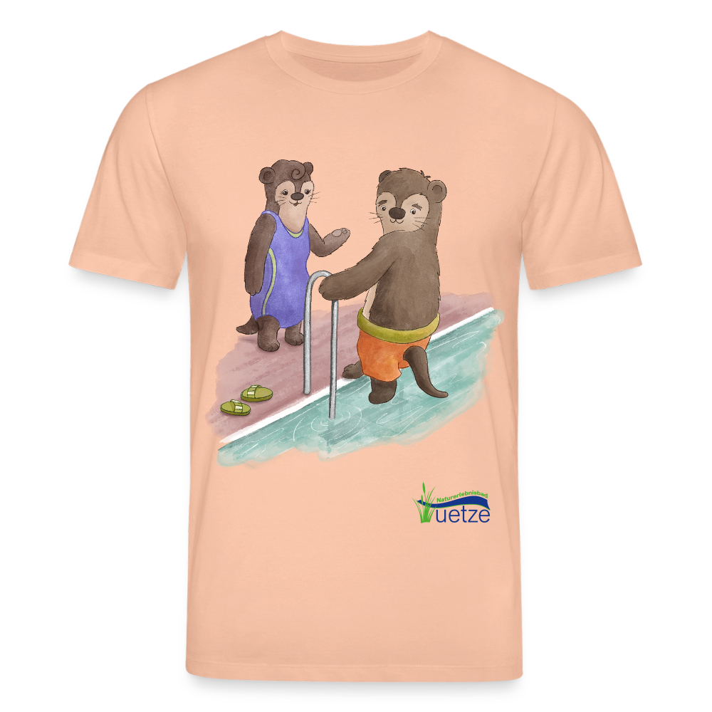 Naturbad Uetze Unisex Bio-T-Shirt "Otter" - Pfirsich