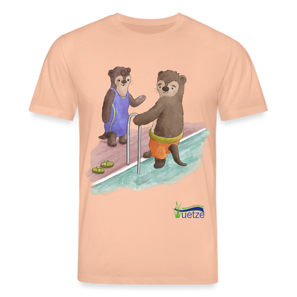 Naturbad Uetze Unisex Bio-T-Shirt "Otter" - Pfirsich