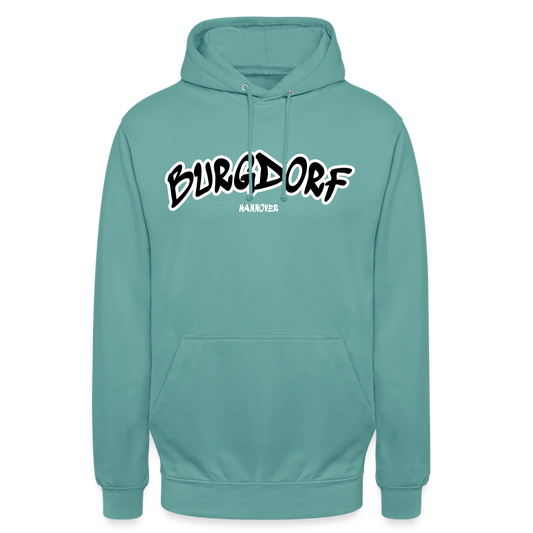 Burgdorf Hannover Unisex Hoodie Flexdruck - Pastelltürkis