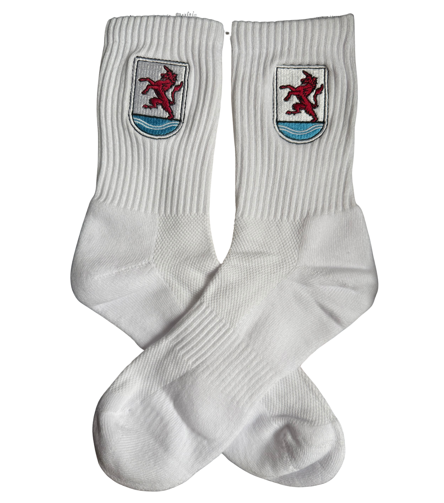 Knesebeck Sportsocken weiß mit Stick-Logo