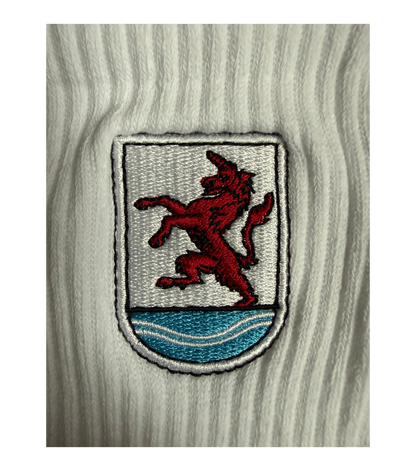 Knesebeck Sportsocken weiß mit Stick-Logo