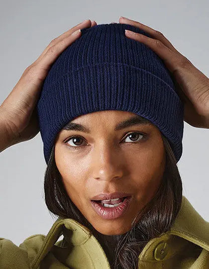 SG Fulde Bio Baumwoll Beanie mit gesticktem Logo