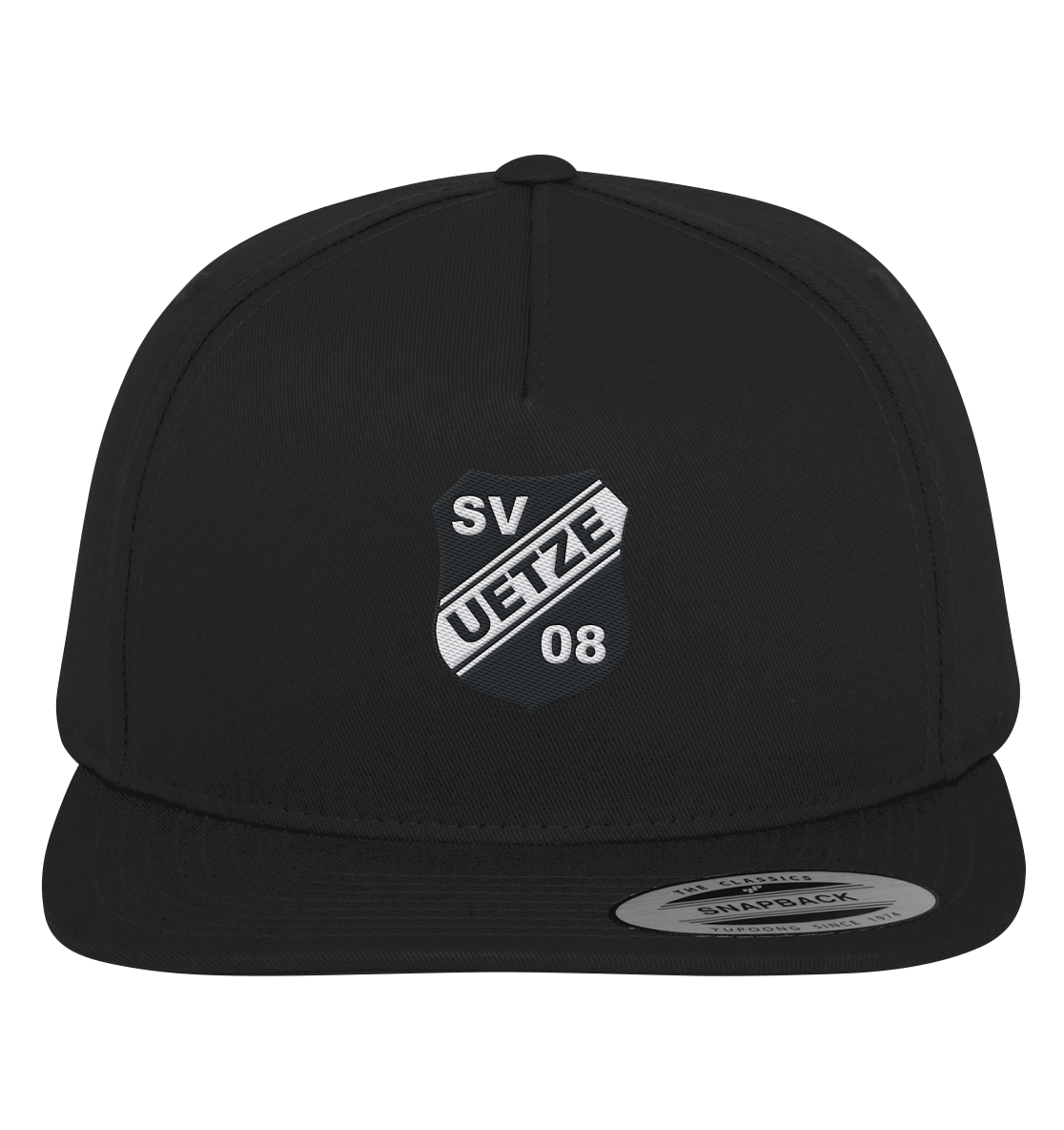 Flexfit Snapback mit gesticktem schwarz-weiß Logo