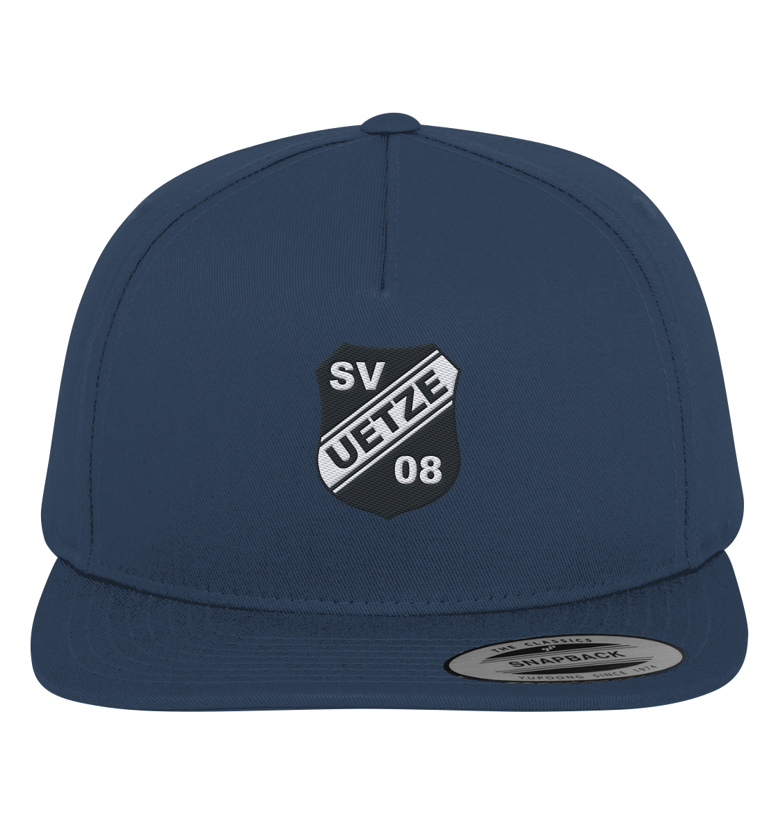 Flexfit Snapback mit gesticktem schwarz-weiß Logo