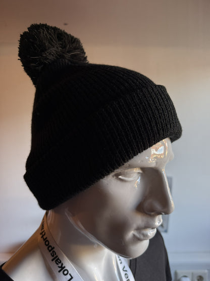 SG Fulde Junior Bio Baumwoll Bommel-Beanie mit gesticktem Logo