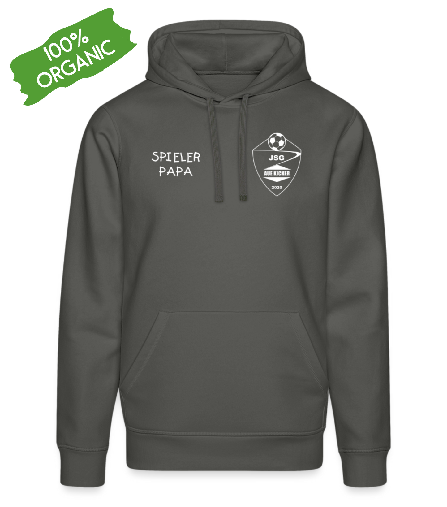 JSG Aue Kicker Spieler Papa - Unisex Bio-Hoodie