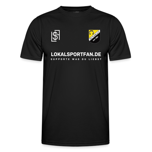 Trainingsshirt / Aufwärmshirt / Funktions-Shirt - Schwarz