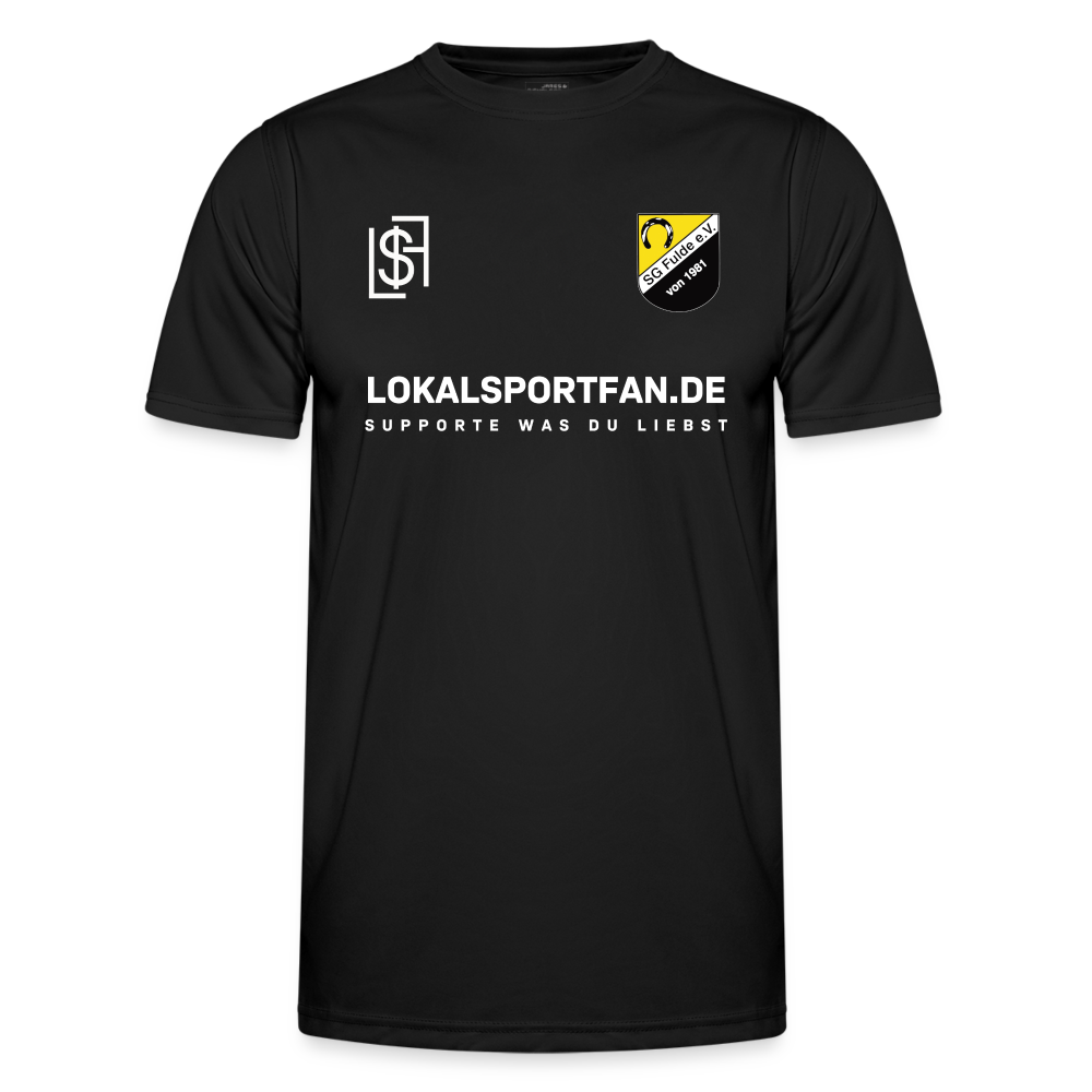 Trainingsshirt / Aufwärmshirt / Funktions-Shirt - Schwarz