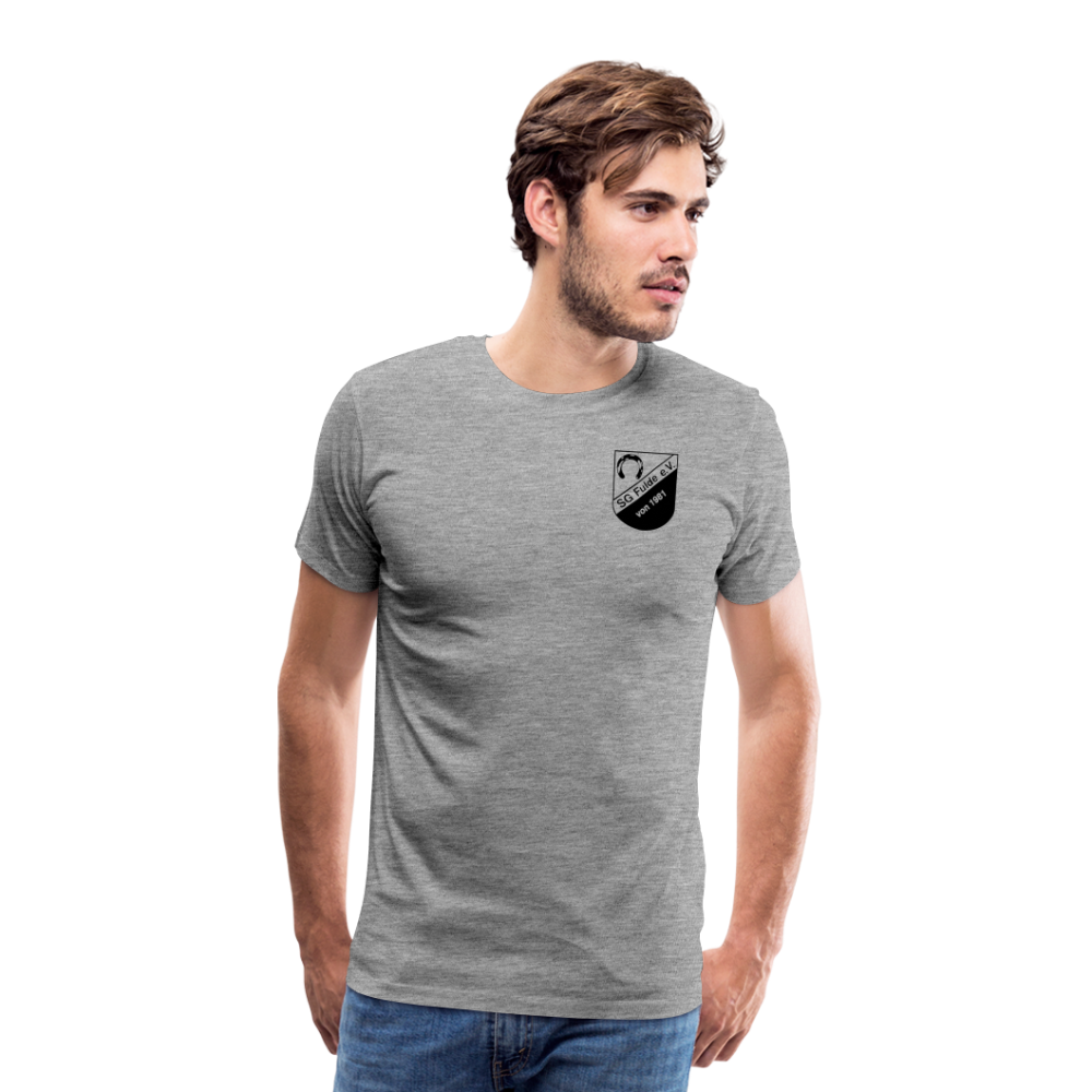 SG Fulde clean Logo Premium T-Shirt - Grau meliert