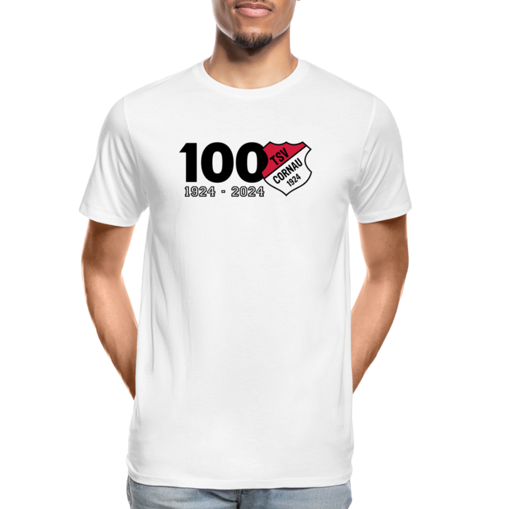 100 Jahre Cornau Männer Premium Bio T-Shirt - Weiß