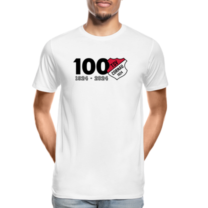 100 Jahre Cornau Männer Premium Bio T-Shirt - Weiß