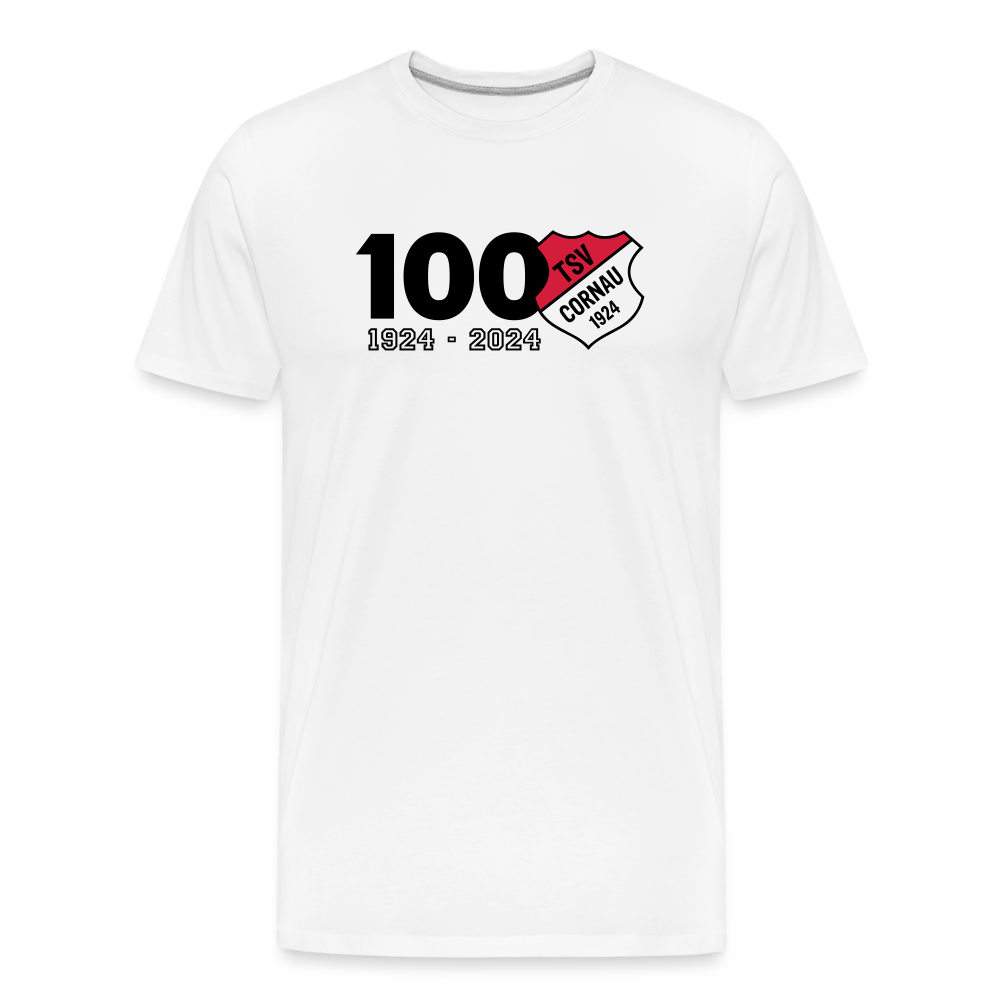 100 Jahre Cornau Männer Premium Bio T-Shirt - Weiß