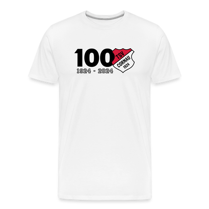 100 Jahre Cornau Männer Premium Bio T-Shirt - Weiß