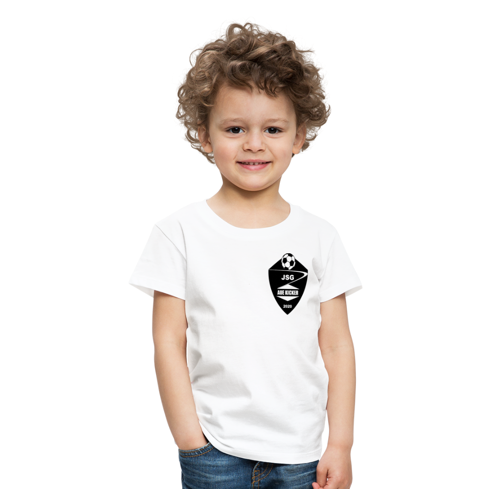 JSG Aue Kicker Kinder Premium T-Shirt - Weiß