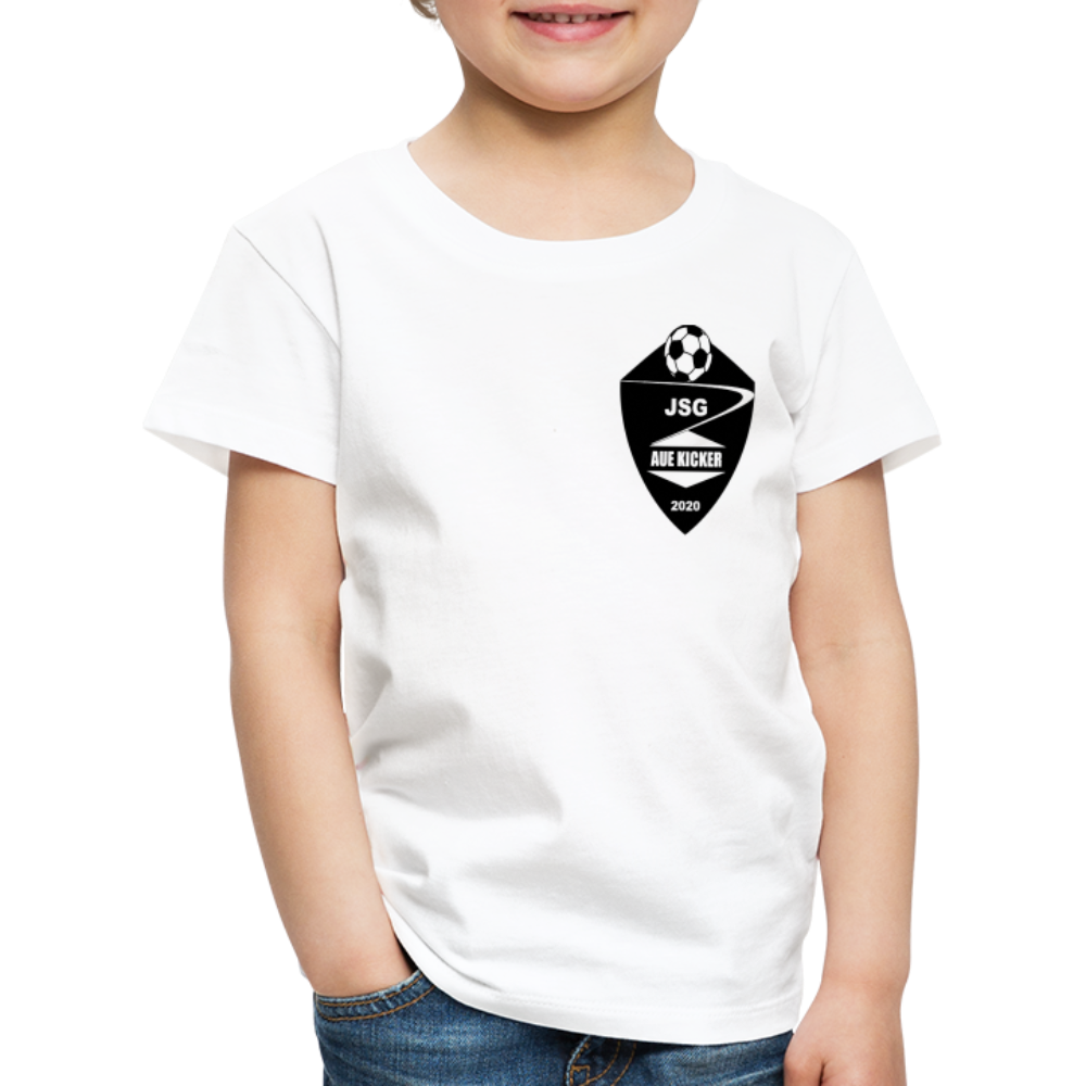 JSG Aue Kicker Kinder Premium T-Shirt - Weiß