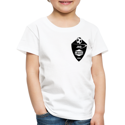 JSG Aue Kicker Kinder Premium T-Shirt - Weiß