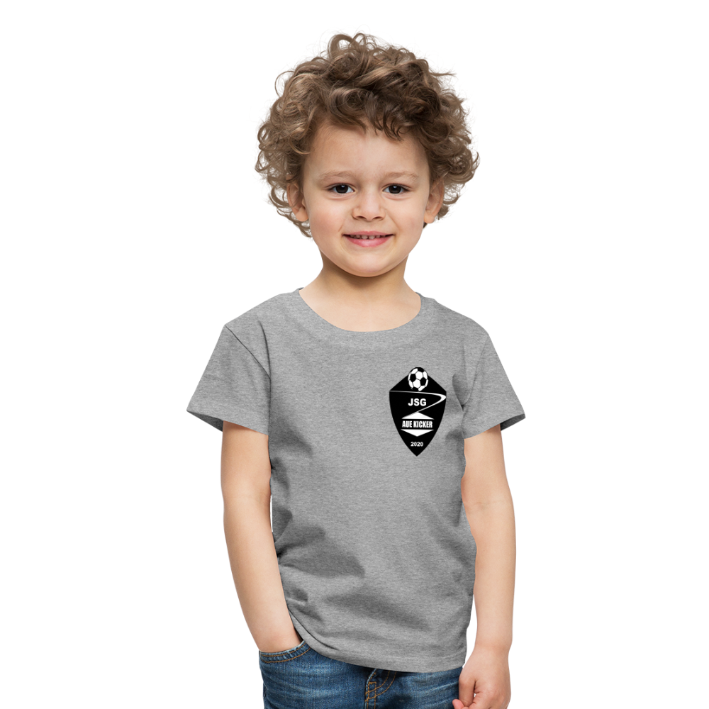 JSG Aue Kicker Kinder Premium T-Shirt - Grau meliert