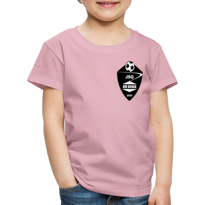 JSG Aue Kicker Kinder Premium T-Shirt - Hellrosa