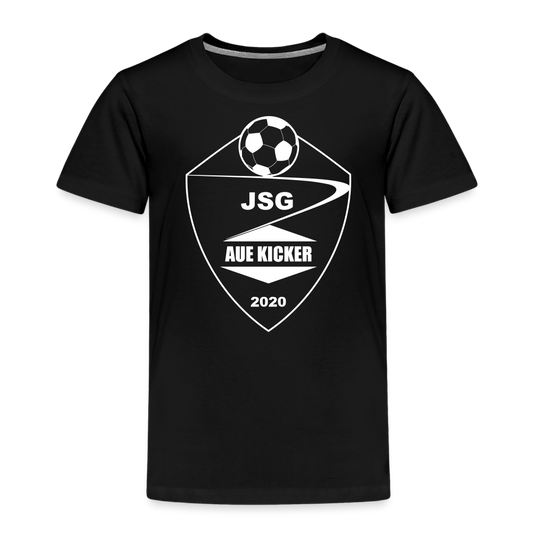 JSG Aue Kicker Kinder Premium T-Shirt - Schwarz