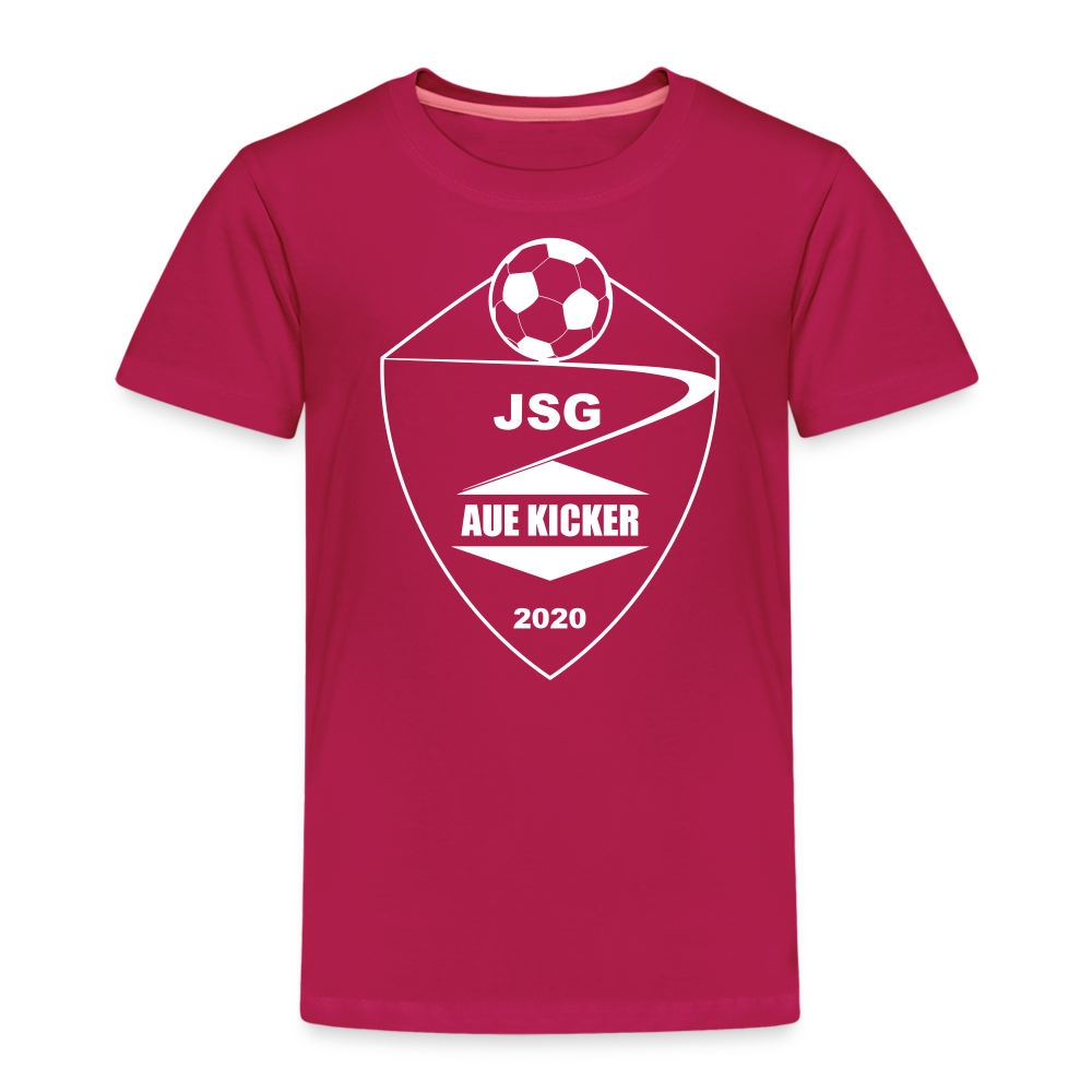 JSG Aue Kicker Kinder Premium T-Shirt - dunkles Pink