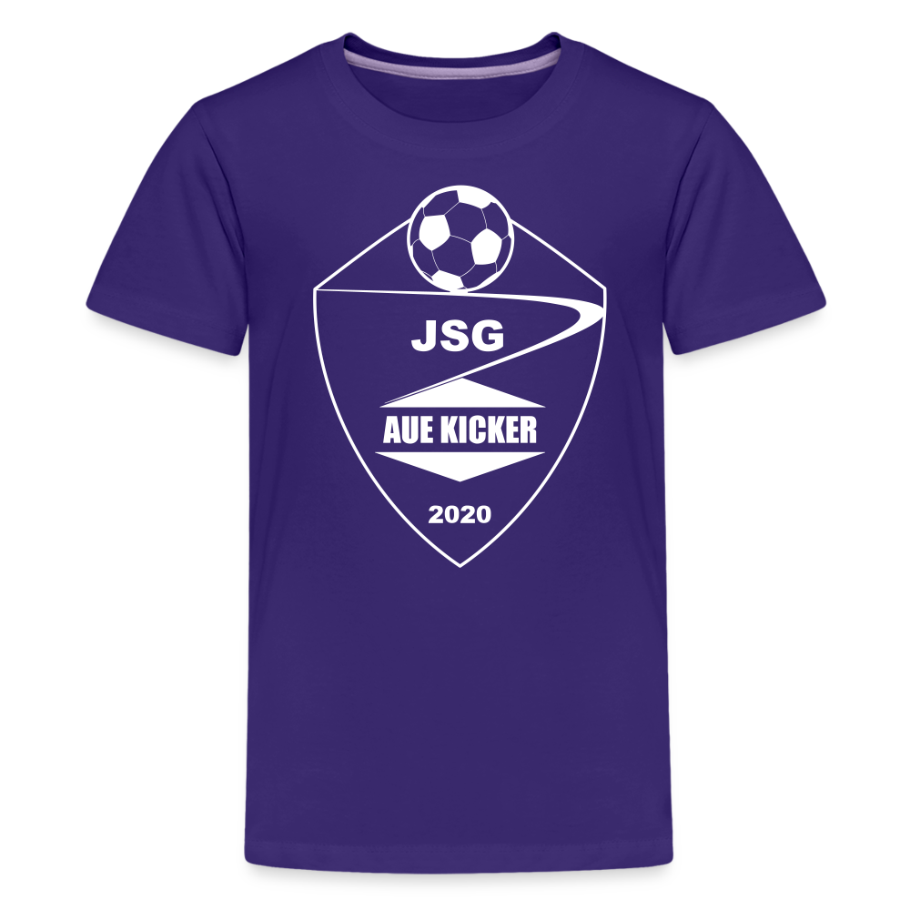 JSG Aue Kicker Teenager Premium T-Shirt - Lila