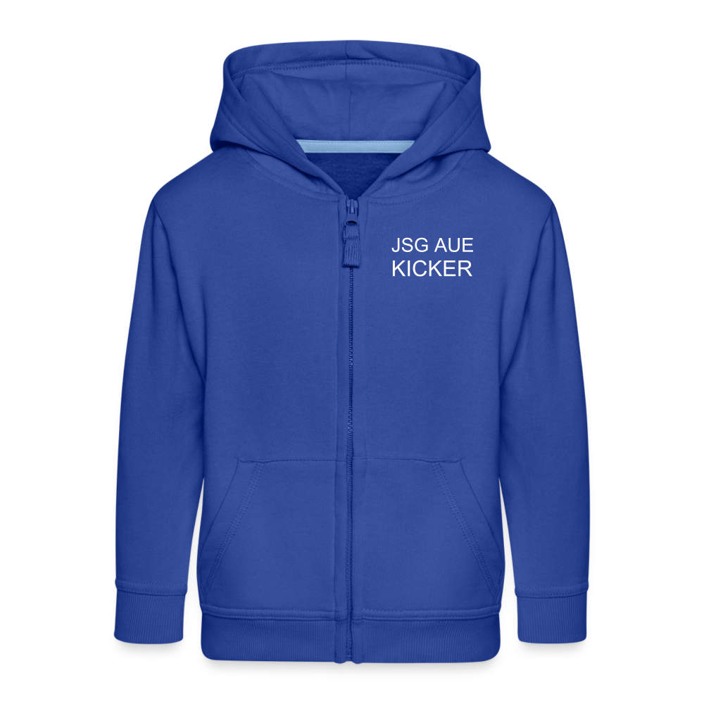 JSG Aue Kicker Kinder Premium Kapuzenjacke - Royalblau