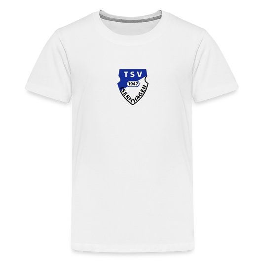 TSV Isernhagen Teenager Premium T-Shirt Logo flex - Weiß