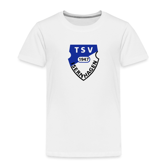 TSV Isernhagen Kinder Premium T-Shirt Logo flex - Weiß