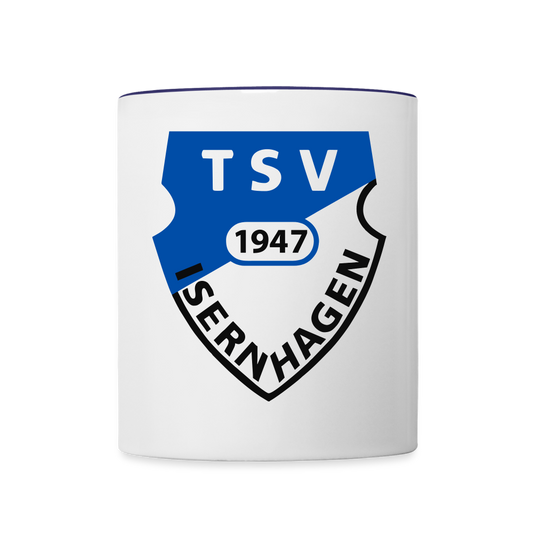 TSV Isernhagen Tasse zweifarbig - Weiß/Kobaltblau