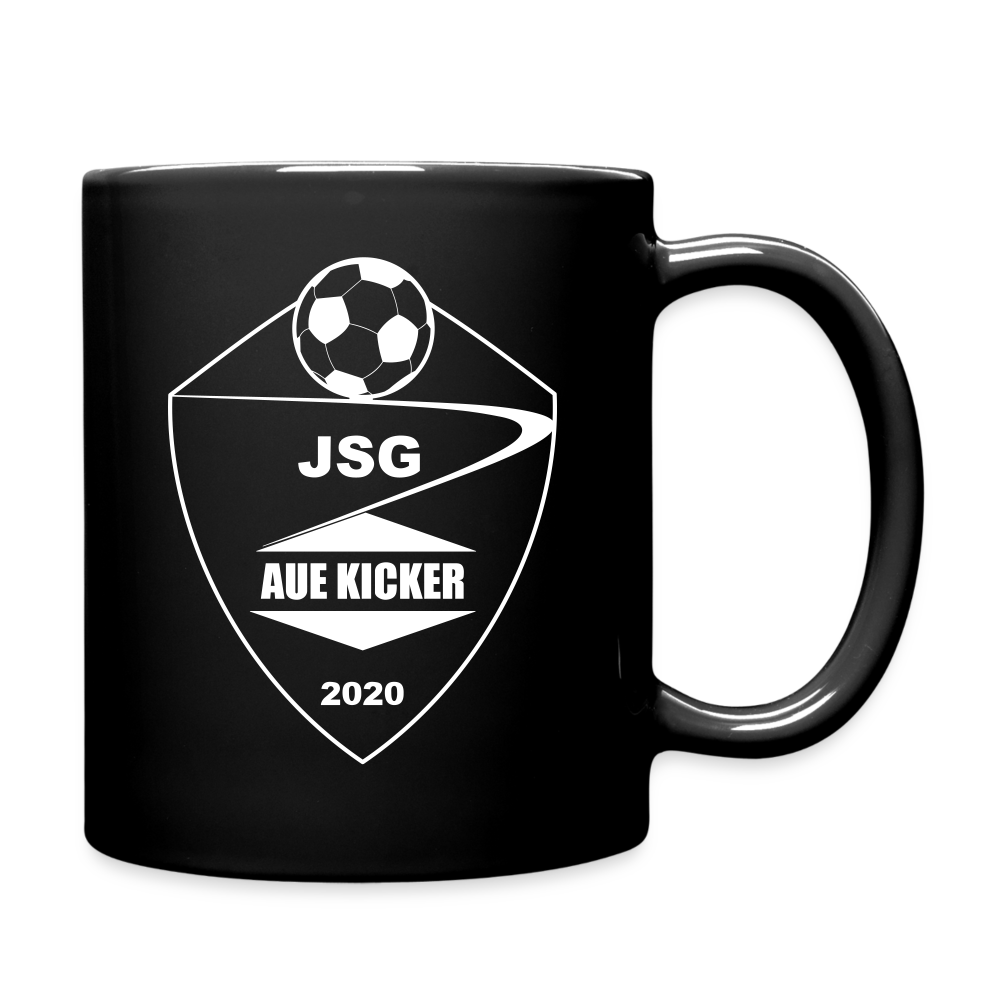 JSG Aue Kicker Tasse schwarz - Logo weiss - Schwarz