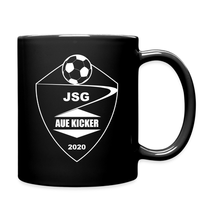 JSG Aue Kicker Tasse schwarz - Logo weiss - Schwarz