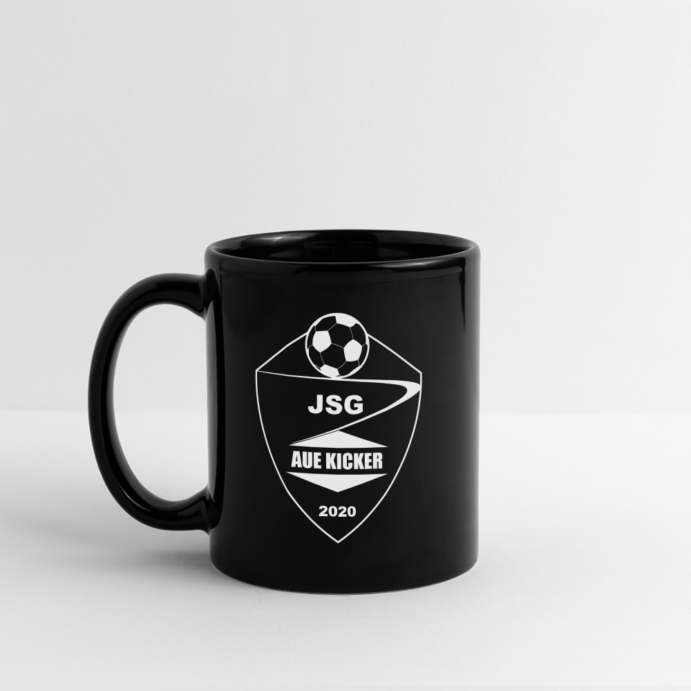 JSG Aue Kicker Tasse schwarz - Logo weiss - Schwarz