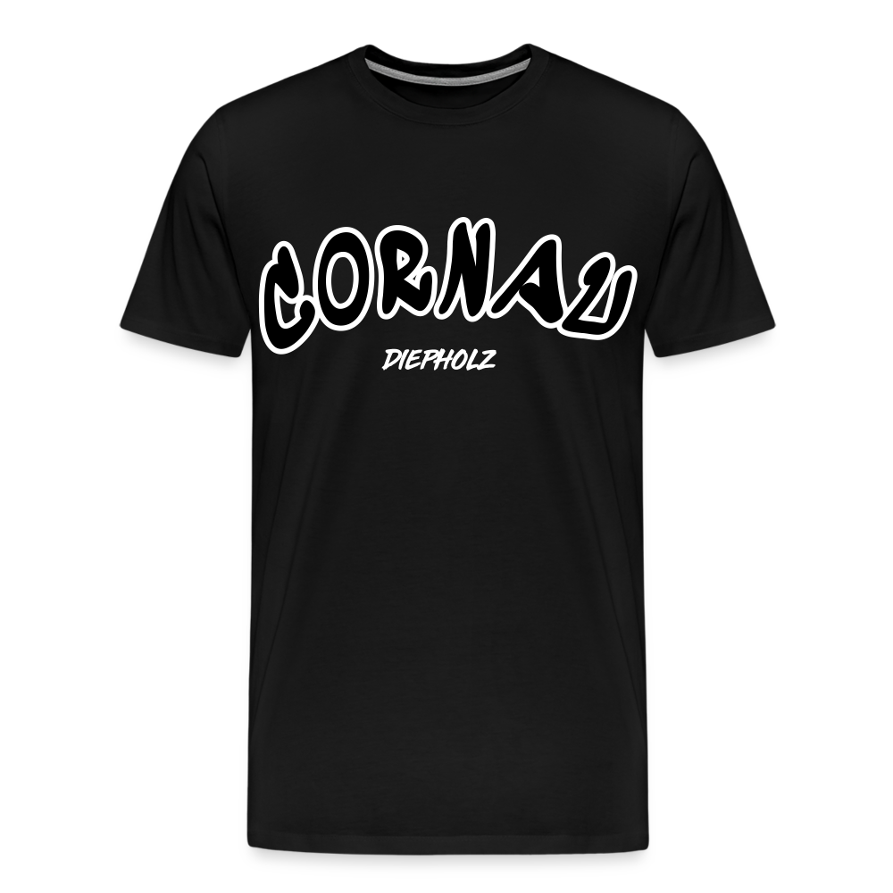 Cornau - Mein Dorf Premium T-Shirt flex - Schwarz