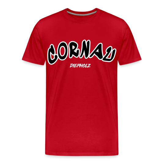 Cornau - Mein Dorf Premium T-Shirt flex - Rot